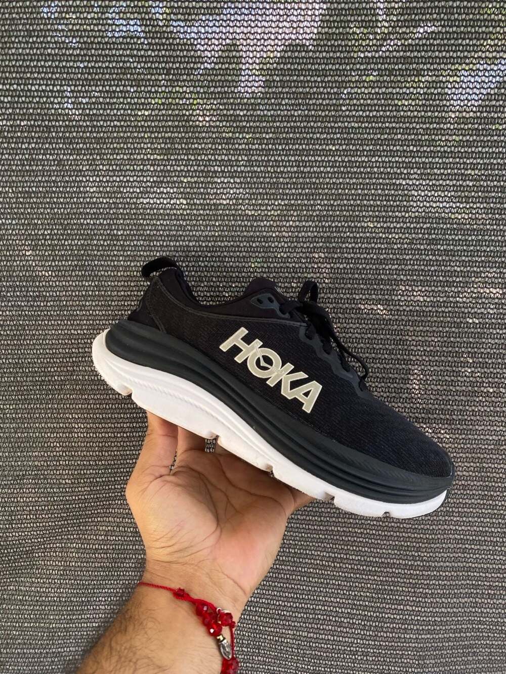 Hoka Gaviota 5 Black White Running Shoes